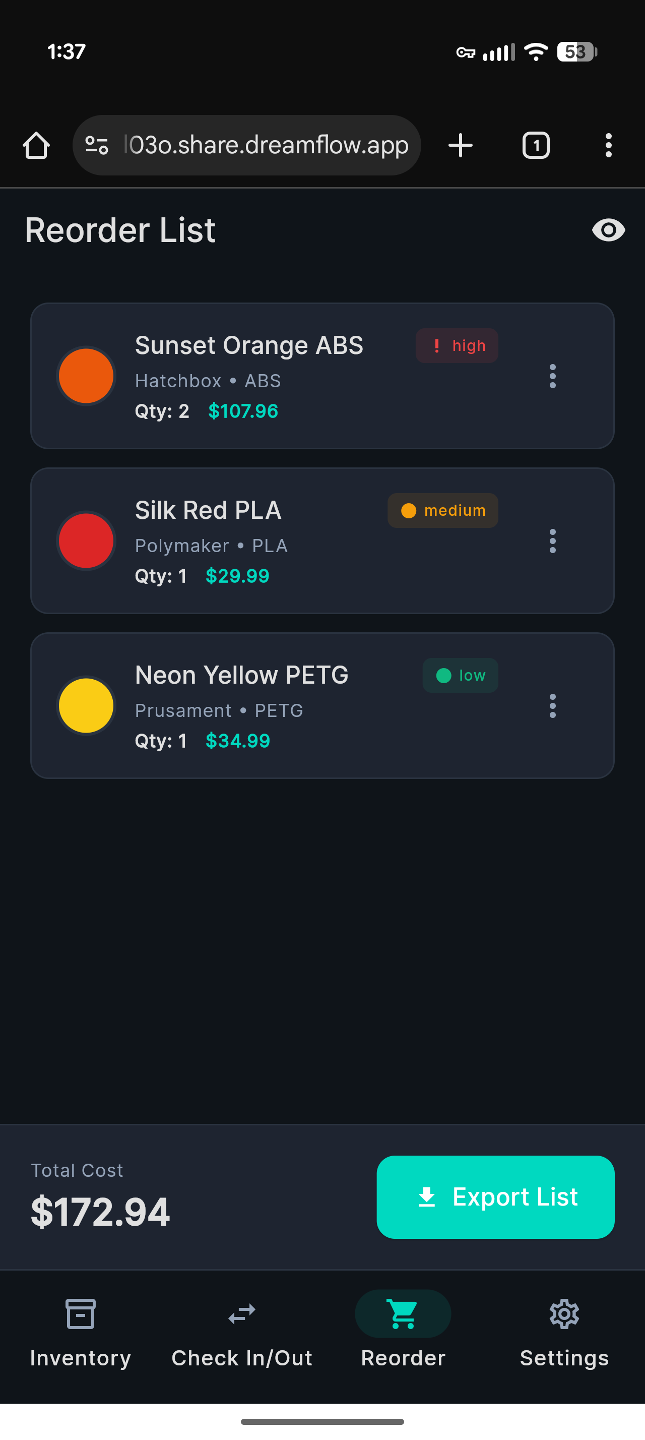 Printory spool creation flow