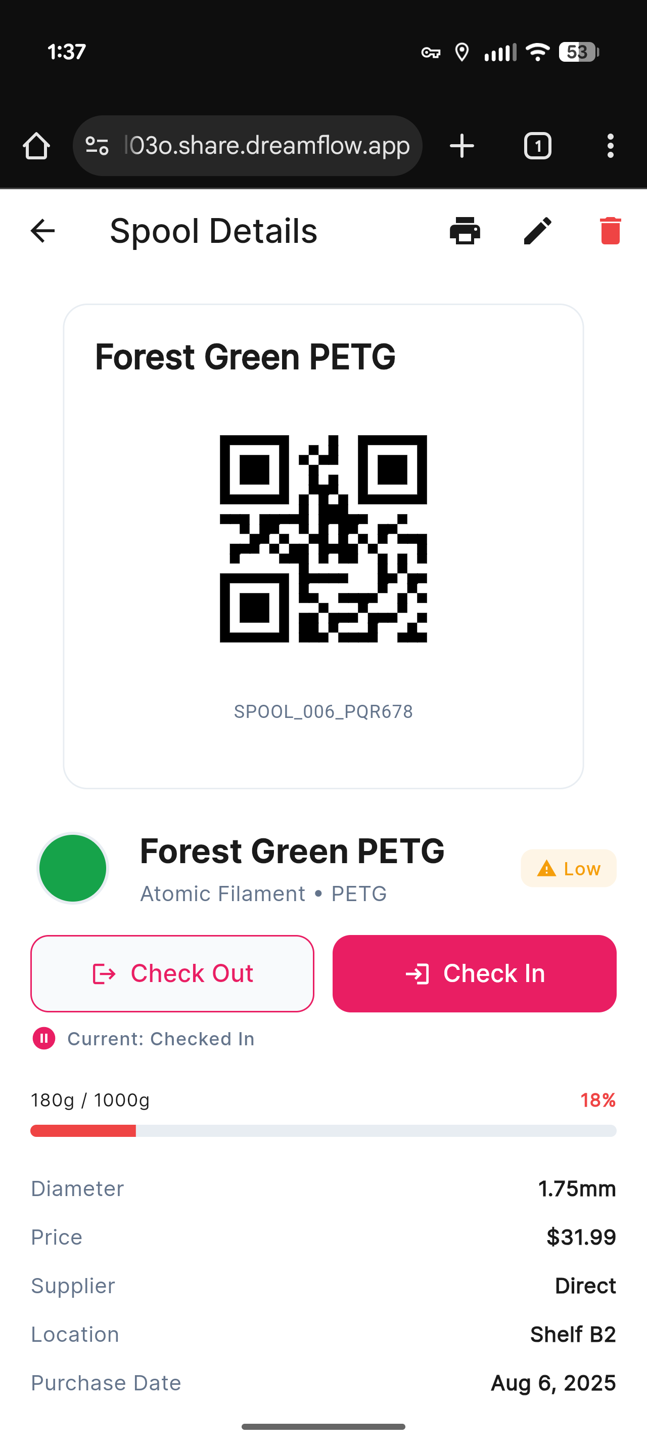 Printory color management