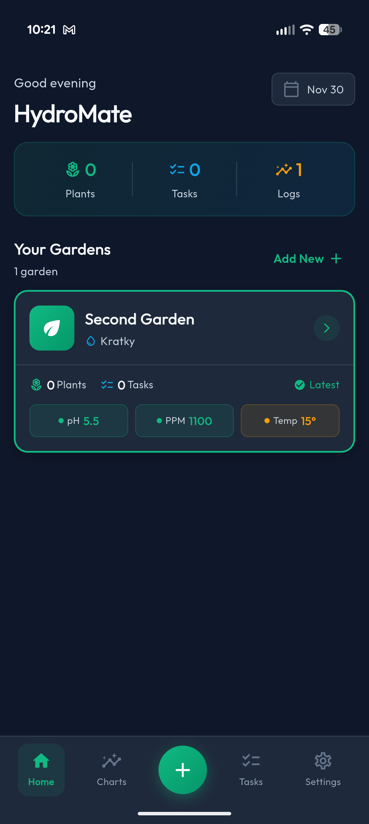HydroMate App Interface