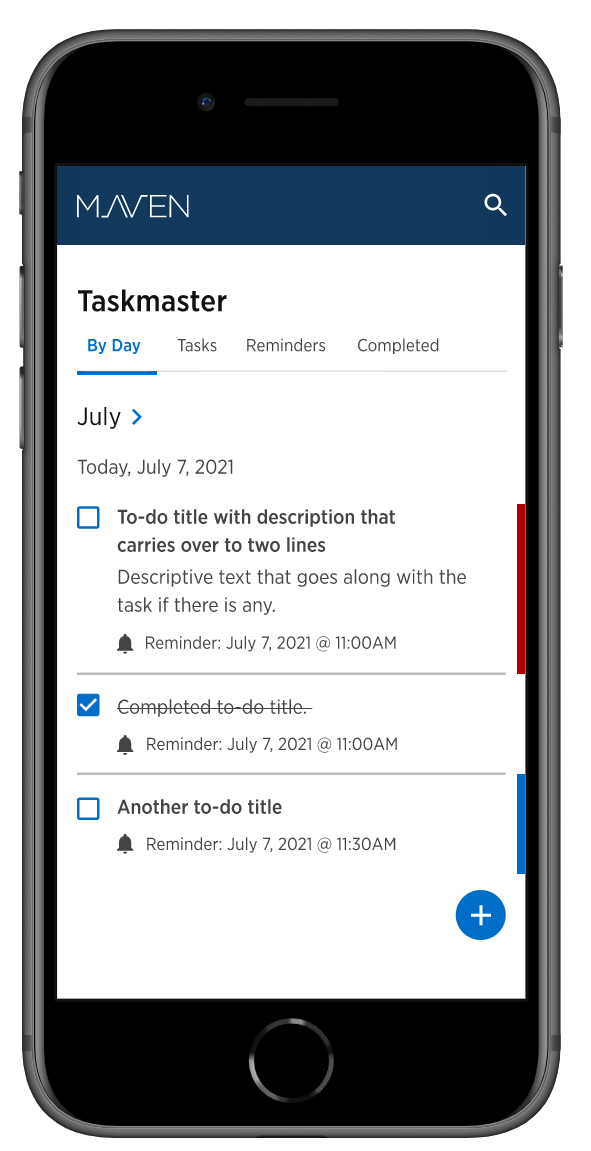 Taskmaster for managing tasks, setting reminders, and tracking completion