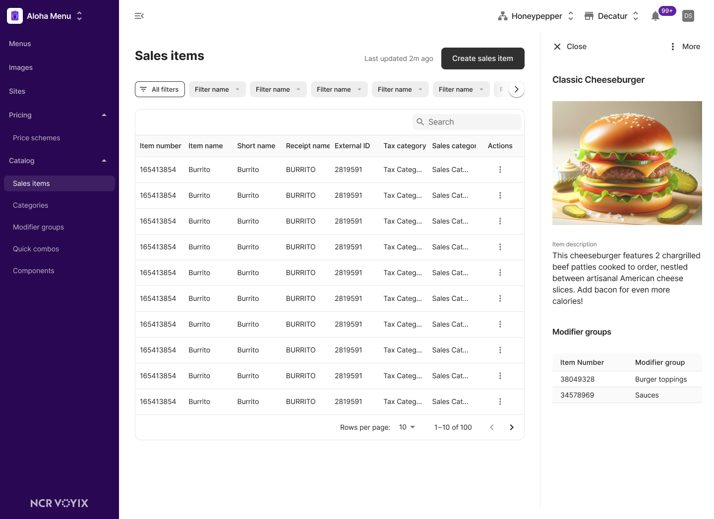 Aloha Menu project image