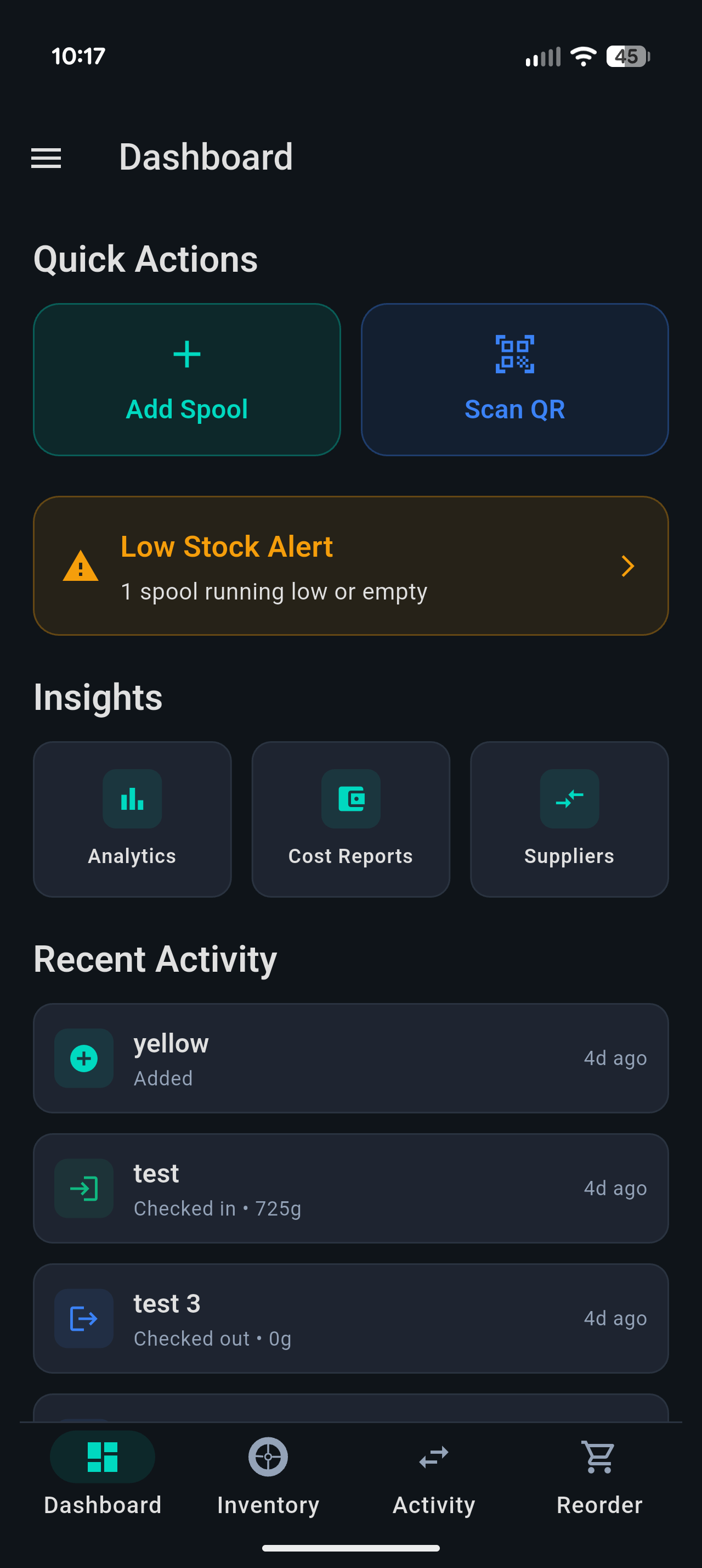 Printory App Interface